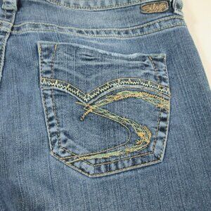 Silver Jeans womens medium distressed Lola flare 29x33
